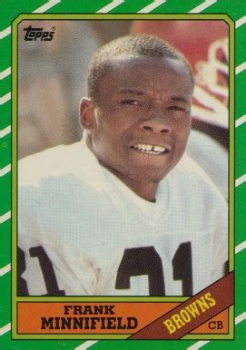 1986 Topps Frank Minnifield #198 Football - VCP Price Guide