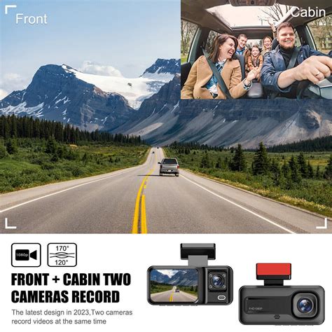 32G+Dual Lens Car Dash Cam G Sensor DVR Front and Rear Camera Video ...