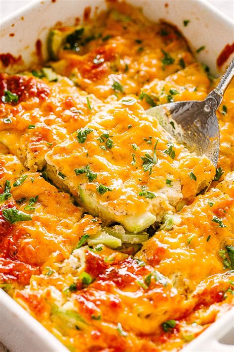 Cheesy Zucchini Casserole (Low Carb & Keto-Friendly) | Deb | Copy Me That