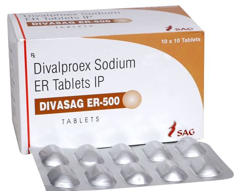 Divalproex Sodium 500mg Extended Release Tablets, For Clinical at Rs ...