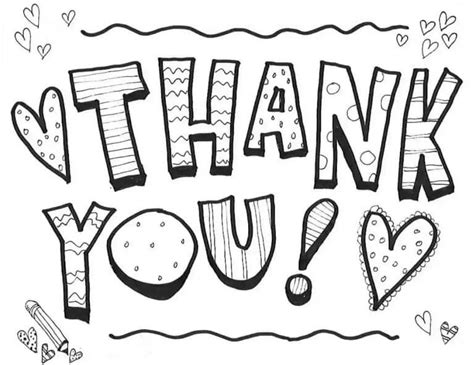 Thank You Free Graphics coloring page - Download, Print or Color Online for Free