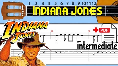 Indiana Jones Theme Guitar Tab - YouTube