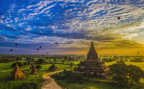 HD wallpaper: Old Bagan Is An Ancient City Located In The Mandalay ...