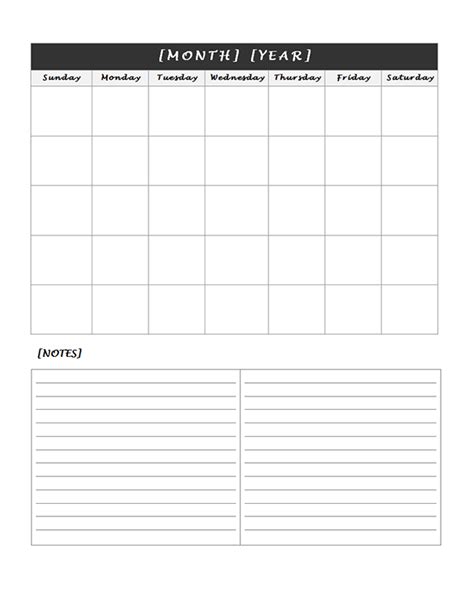 Multi Month Calendar Template | PDF Template