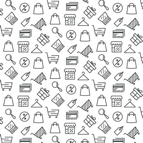 Shopping Pattern Line Images - Free Download on Freepik