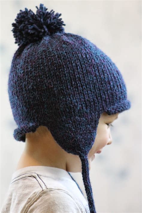 Balls to the Walls Knits: All in the Family Earflap Hat