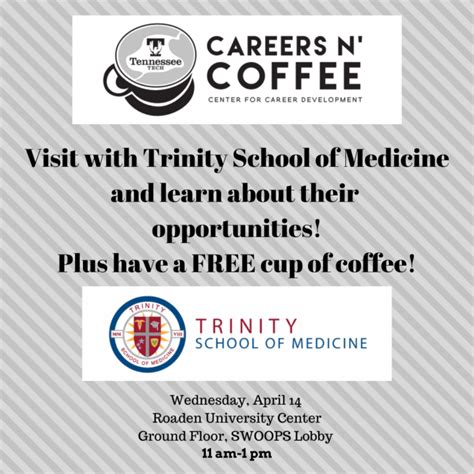 Careers n’ Coffee featuring Trinity School of Medicine is Wednesday, Apr. 14 | Tech Times