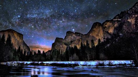 Yosemite Night Wallpaper Free Download