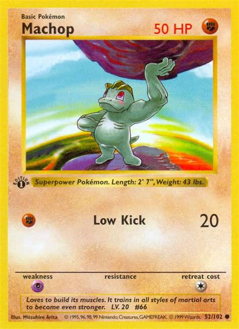 Machop 52 (Base 1999) Pokemon Card