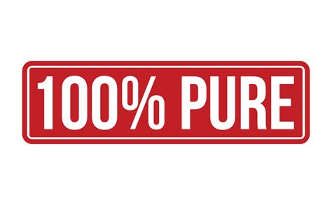 100 Percent Pure Rubber Stamp. Red 100 Percent Pure Rubber Grunge Stamp ...