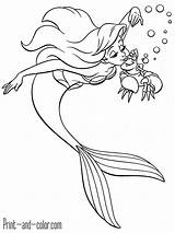 The Little Mermaid coloring Pages  Print And Colorcom sketch template