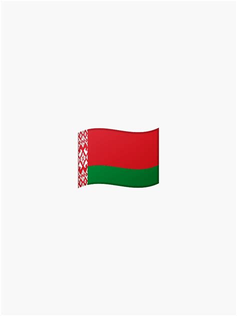 "Belarus flag emoji" Sticker for Sale by Stickypegatinas | Redbubble