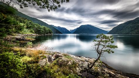 Picture Norway Sognefjord Dragsviki Nature Mountains Lake 1920x1080