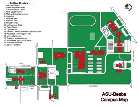 Arkansas State University-Beebe Campus Map - 1000 Iowa Street Beebe AR ...