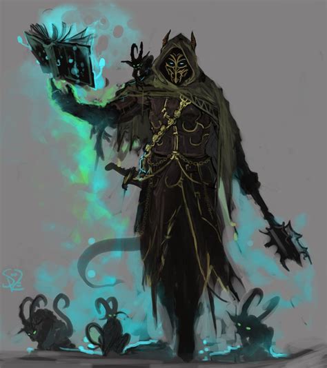 Masked Warlock by Halycon450 on DeviantArt | Fantasy wizard, Concept art characters, Dark ...