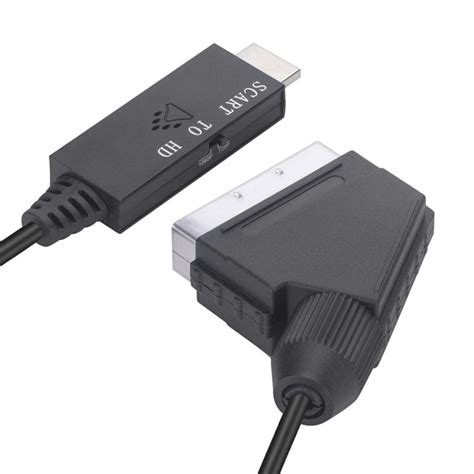 SCART to HDMI Converter SCART in HDMI Out Video Audio Adapter for HDTV DVD