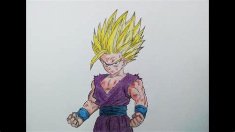 Drawing Gohan Super Saiyan 2 | SSJ2 - YouTube