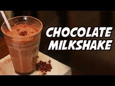 Chocolate Milkshake Recipe -- Quick Recipe - YouTube