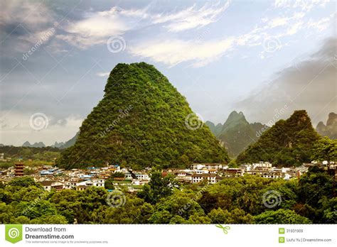 Yangshuo stock image. Image of heaven, destination, blue - 31931909