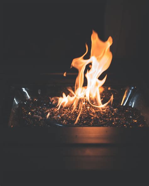 Ignited Fire Pit – GoldPoster Free Stock Photos