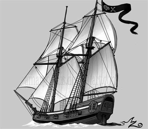 Pirate Schooner by Amarynceus on DeviantArt