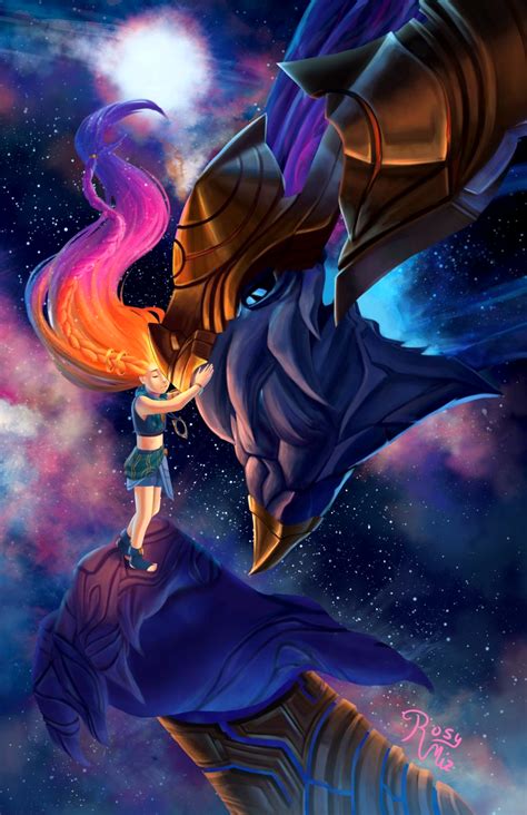 LOL, League Of Legends, Fan Art, Wallpaper, Campeões, Zoe e Aurelion ...