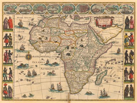 1644 map of Africa Made by Willem Janszoon Blaeu... | AFRICAN, BLACK ...