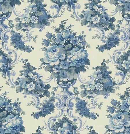 Vintage Blue Floral Pattern Wallpaper | Vintage flowers wallpaper, Vintage floral wallpapers ...