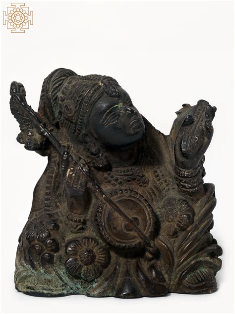 3" Small Mirabai Statue in Brass | Exotic India Art