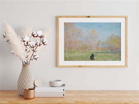 Monet Cat Print Cat Poster Cat Art Monet Cat Monet Cat - Etsy