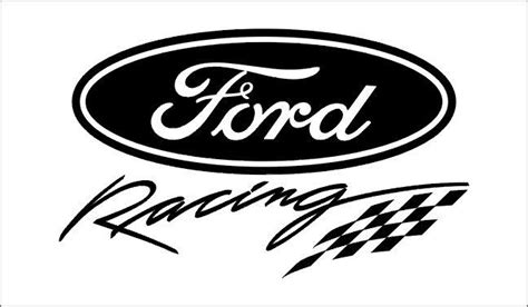 Black and White Ford Racing Logo - LogoDix