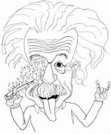 Albert Einsteins Face Coloring Page  Free Printable Pages sketch template