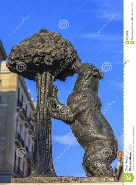 Statue Of Bear Eating From A Tree Stock Photo | CartoonDealer.com #218279874