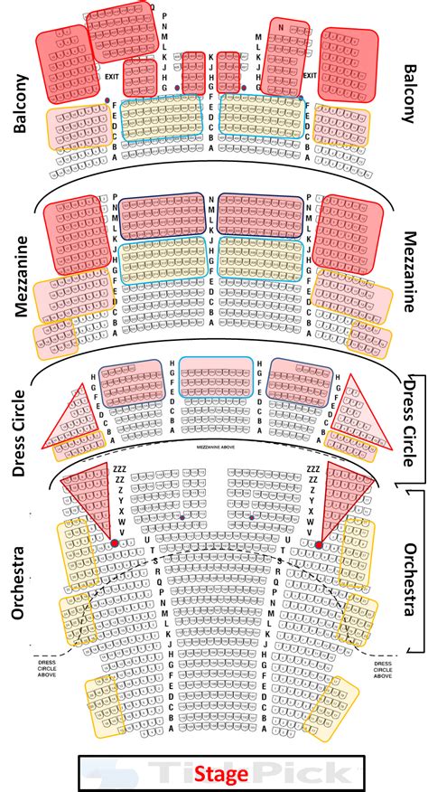 CIBC Theatre Seating Chart | Hamilton Seat Views | TickPick | Auditorium seating, Theater ...