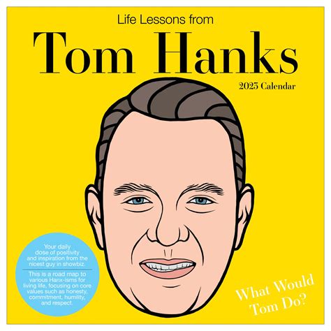 Buy TF PUBLISHING Life Lessons from Tom Hank 2023 Wall 12 Month | 2023 Wall | Large Wall 2023 ...