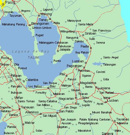 Map of Pagsanjan, Laguna - All About Philippine Resorts