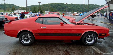 Red 1973 Mach 1 Ford Mustang Fastback - MustangAttitude.com Photo Detail