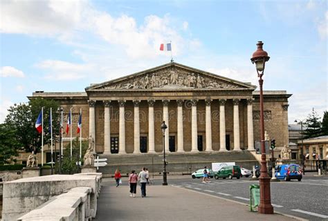 French National Assembly editorial stock photo. Image of exterior ...