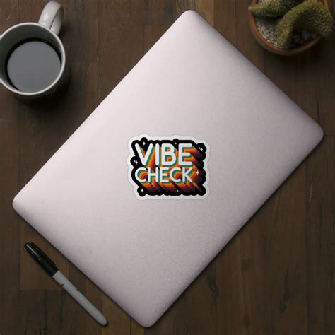 Vibe Check Emoji Meme Retro Vintage - Vibe Check Meme - Sticker | TeePublic