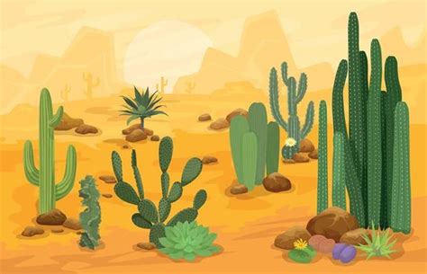 Desert Plants Vector Art, Icons, and Graphics for Free Download