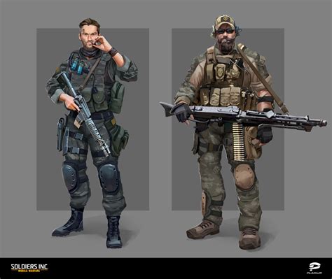 ArtStation - Soldiers Inc. Characters Concept art 1