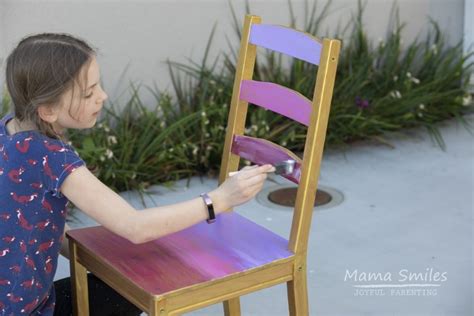 Child Painted Chair Tutorial - Mama Smiles - Joyful Parenting