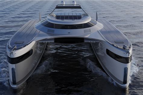 Solar-Powered Amphibious Catamaran Concept Is A Literal Land Yacht | Catamaran, Yacht design ...