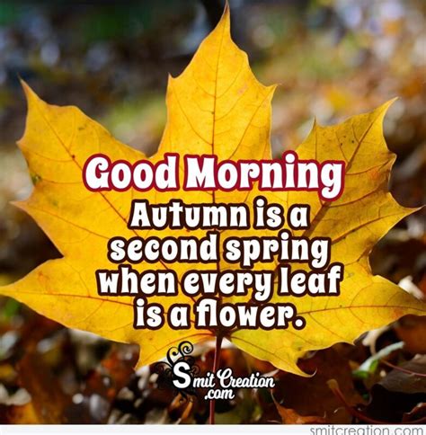 Good Morning Autumn Quotes Pictures - SmitCreation.com