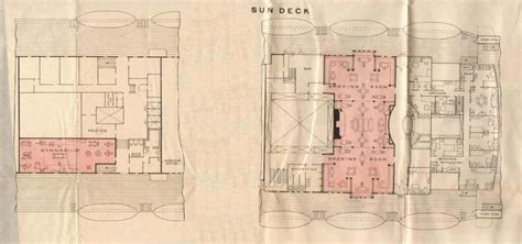 RMS BERENGARIA. -- the Sun Deck. | Rms mauretania, Deck plans, Rms