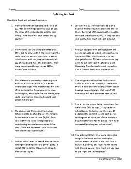 long division worksheets printable fourth grade math - 6th grade math ...