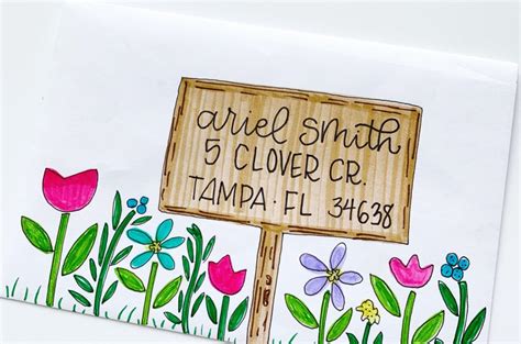 Hand Drawn Envelope Art - Amanda Kammarada