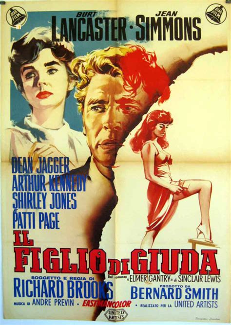 "IL FIGLIO DI GIUDA" MOVIE POSTER - "ELMER GANTRY" MOVIE POSTER