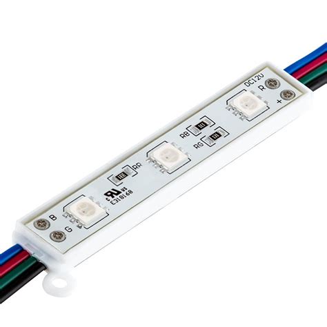 RGB LED Modules - Linear Modules with 3 SMD LEDs - 22 Lumens - 25-Pack ...