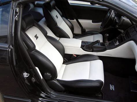 White on Black Custom Leather Interior for Your Luxury Car